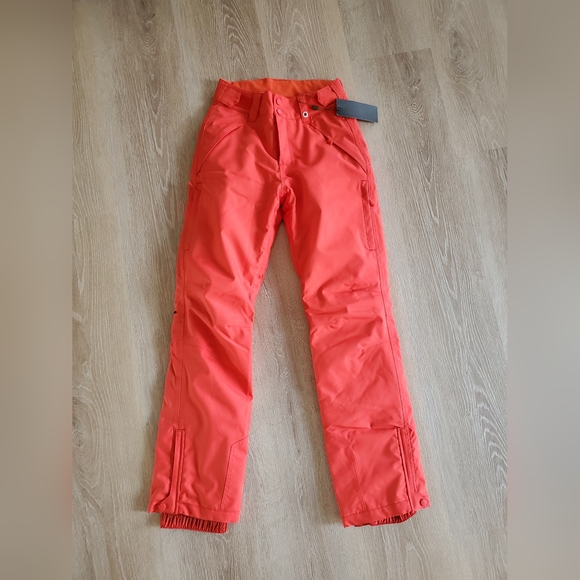 Free Soldier Womens Insulated Snowboard Cargo Pants Orange  Size XS NWT - Picture 1 of 7